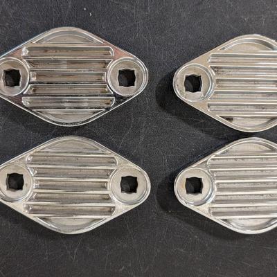 Finned Chrome Lake Pipe Covers