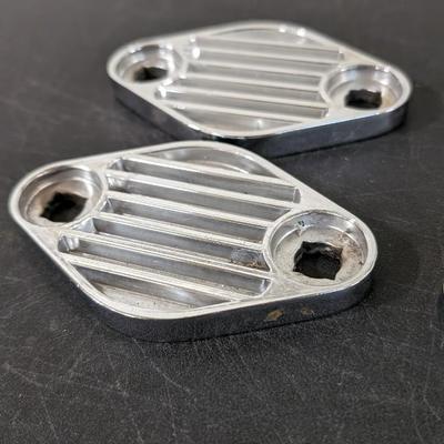 Finned Chrome Lake Pipe Covers