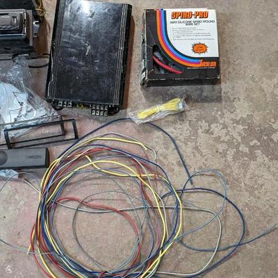 Motorola Solid State Car Radio, Amp, and Various Audio Items