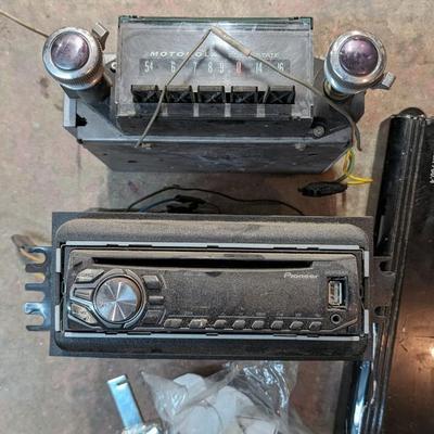 Motorola Solid State Car Radio, Amp, and Various Audio Items