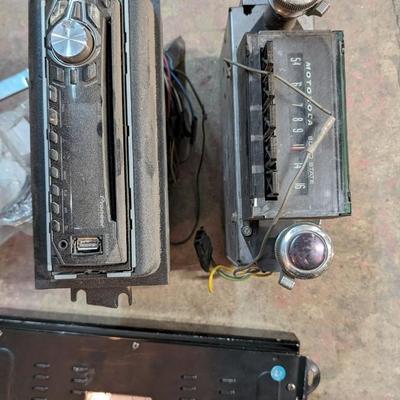 Motorola Solid State Car Radio, Amp, and Various Audio Items