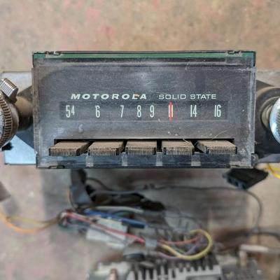 Motorola Solid State Car Radio, Amp, and Various Audio Items