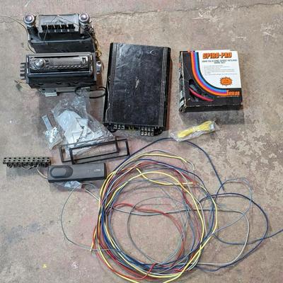 Motorola Solid State Car Radio, Amp, and Various Audio Items