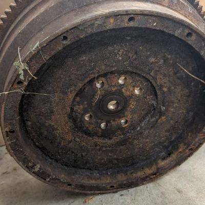 1928-31 Ford Model A Flywheel, Steering Column Drop Bracket, and Rear View Mirror