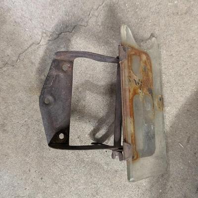 1928-31 Ford Model A Flywheel, Steering Column Drop Bracket, and Rear View Mirror