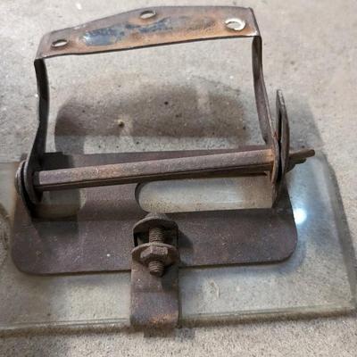 1928-31 Ford Model A Flywheel, Steering Column Drop Bracket, and Rear View Mirror