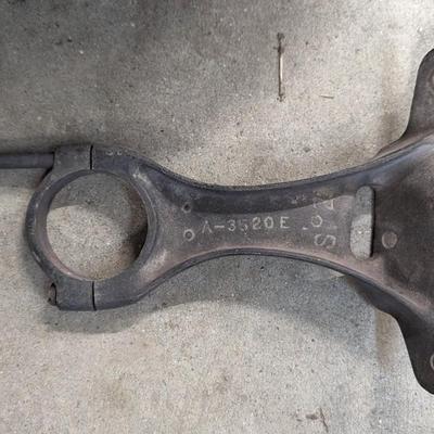 1928-31 Ford Model A Flywheel, Steering Column Drop Bracket, and Rear View Mirror