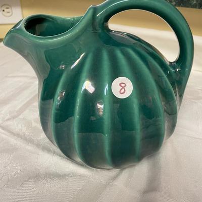 MCM Shawnee Dark Teal Swirl Ball Pitcher