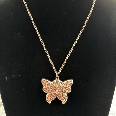 Beautiful, long butterfly necklace