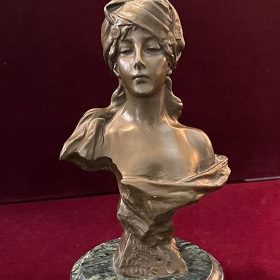 Bronze bust by Villanis