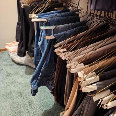 Closet full of Men's Clothes 2x shirts, 40 x 30 pants