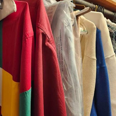 Closet full of Men's Clothes 2x shirts, 40 x 30 pants