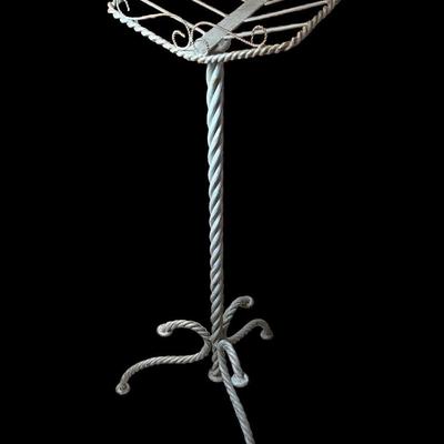 Vintage wrought iron book stand