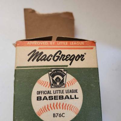Vintage Police Regulation Parking Meter and Vintage Unused 1960's MacGregor B76C Little League Baseball