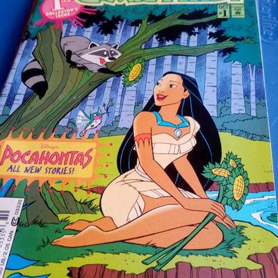 LOT 107 TWO VINTAGE DISNEY POCAHONTAS COMIC BOOKS