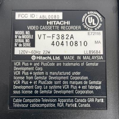 Hitachi VHS VCR and Remote