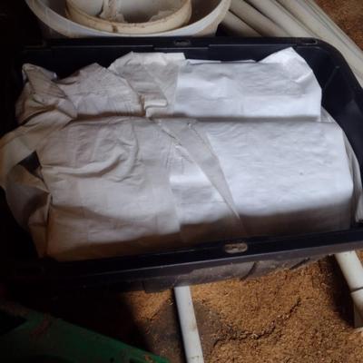 Canvas Party Tent with Aluminum Tent Posts (Size Unknown) (MB)