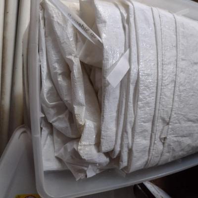 Canvas Party Tent with Aluminum Tent Posts (Size Unknown) (MB)