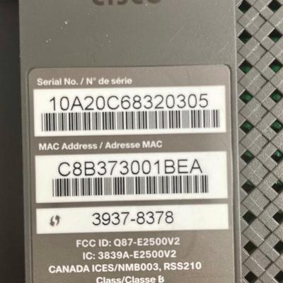 Cisco Linksys E2500 Dual Band Router