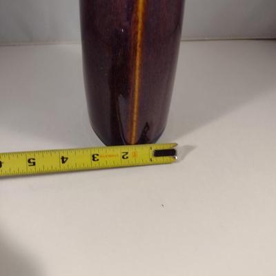 Glazed Ceramic Bottle Shaped Vase