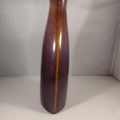 Glazed Ceramic Bottle Shaped Vase