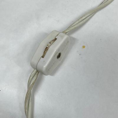 Green Metal Spotlight - shines upward - vintage