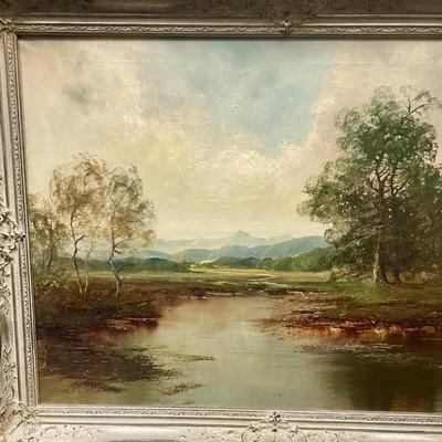 Original Oil on Canvas Landscape Painting Munich, Germany by artist Jugel