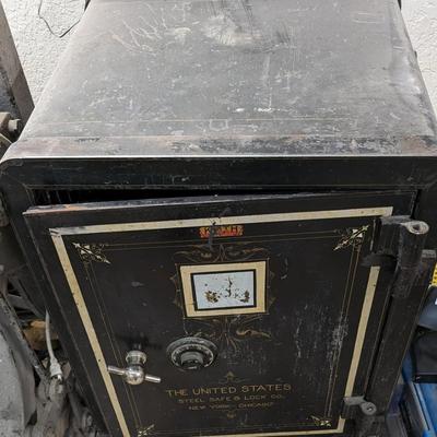 United States Steel Safe & Lock Antique Floor Safe