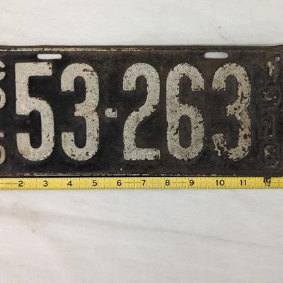 1918 Colorado License Plate
