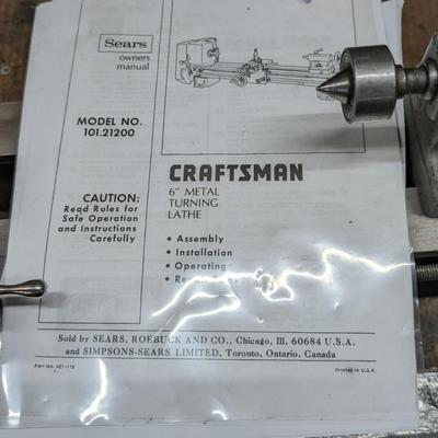 Craftsman 6" Metal Turning Lathe