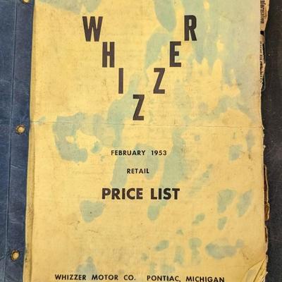 Whizzer Motorbikes 1953 Dealer Catalog