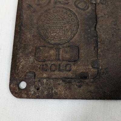 1920 Colorado License Plates