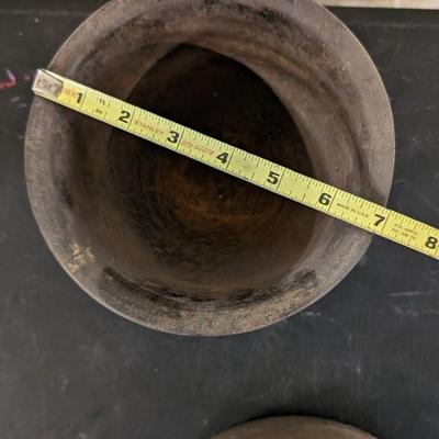 Cast Iron Mortar Pestle with Antique Irons