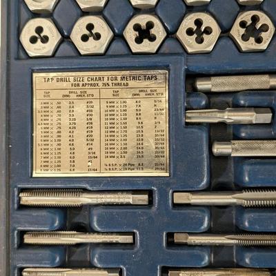 Metric and SAE Tap and Hexagon Threading Set