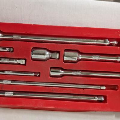 Deep Well Impact Sockets, Wobble Extension Set, Adapter Set, and Impact Set