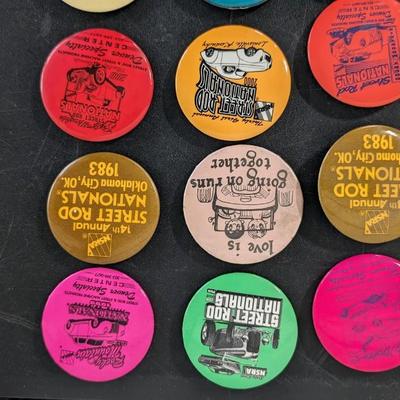 Street Rod Buttons and Enamel Pins