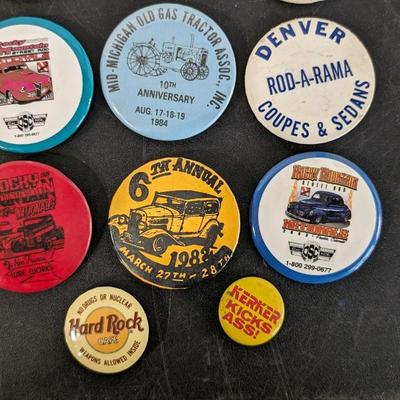 Street Rod Buttons and Enamel Pins