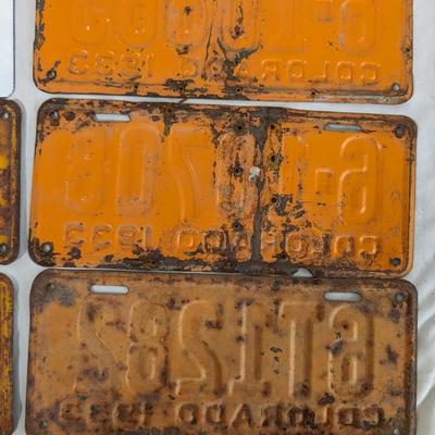 1931-1934 Colorado License Plates