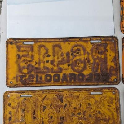 1931-1934 Colorado License Plates