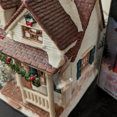 Christmas Trees and Village Pieces