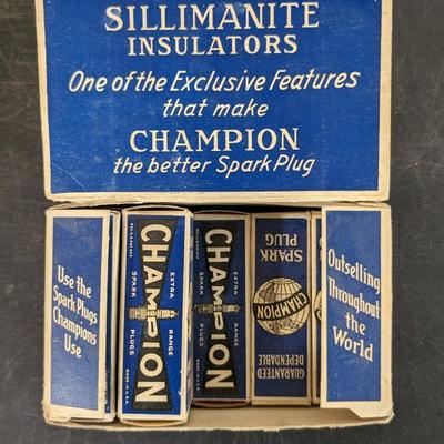 Vintage Packard Wiring Cable and Champion H-10 14mm Spark Plugs