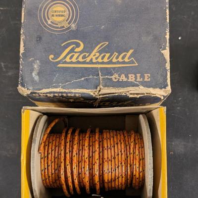 Vintage Packard Wiring Cable and Champion H-10 14mm Spark Plugs