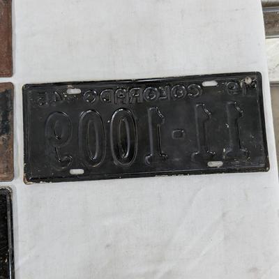 1940-1945 Colorado License Plates