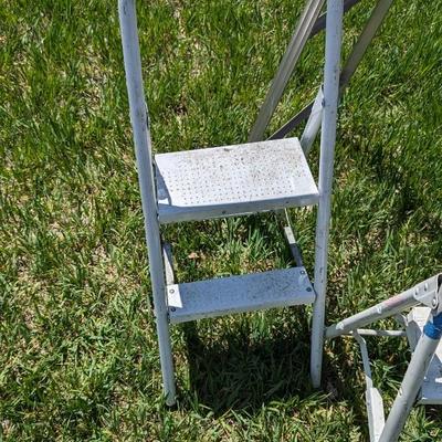 Werner 6 ft Aluminum Ladder and Step Stools