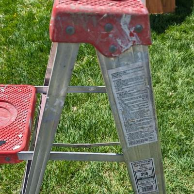 Werner 6 ft Aluminum Ladder and Step Stools