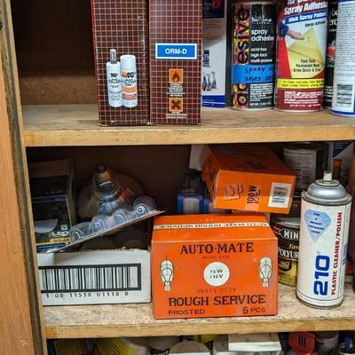 Contents of Upper Garge Cupboard