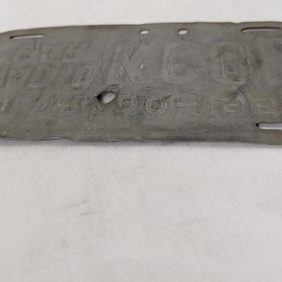 1957 Colorado Radio Car License Plate