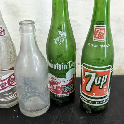 Vintage Cola Bottles and Coca Cola 6 Pack