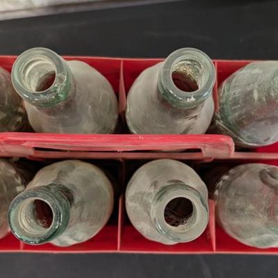 Vintage Cola Bottles and Coca Cola 6 Pack