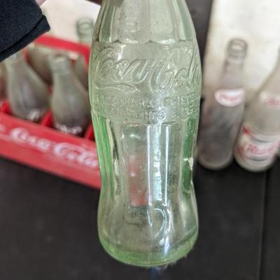 Vintage Cola Bottles and Coca Cola 6 Pack